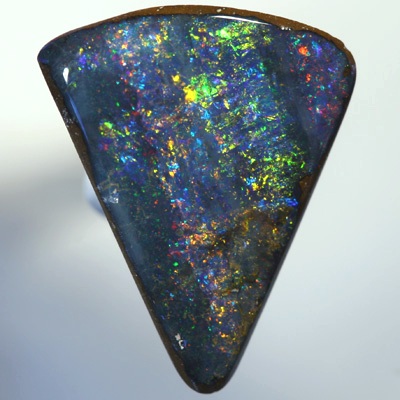 SOLID BOULDER OPAL Bright and rich sparkling fire. SEE VIDEO